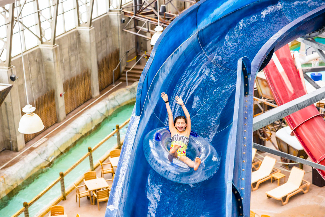 Don't sweat the weather, because the best indoor water parks in New England are waiting for year-round fun! Photo courtesy of Jay Peak Resort