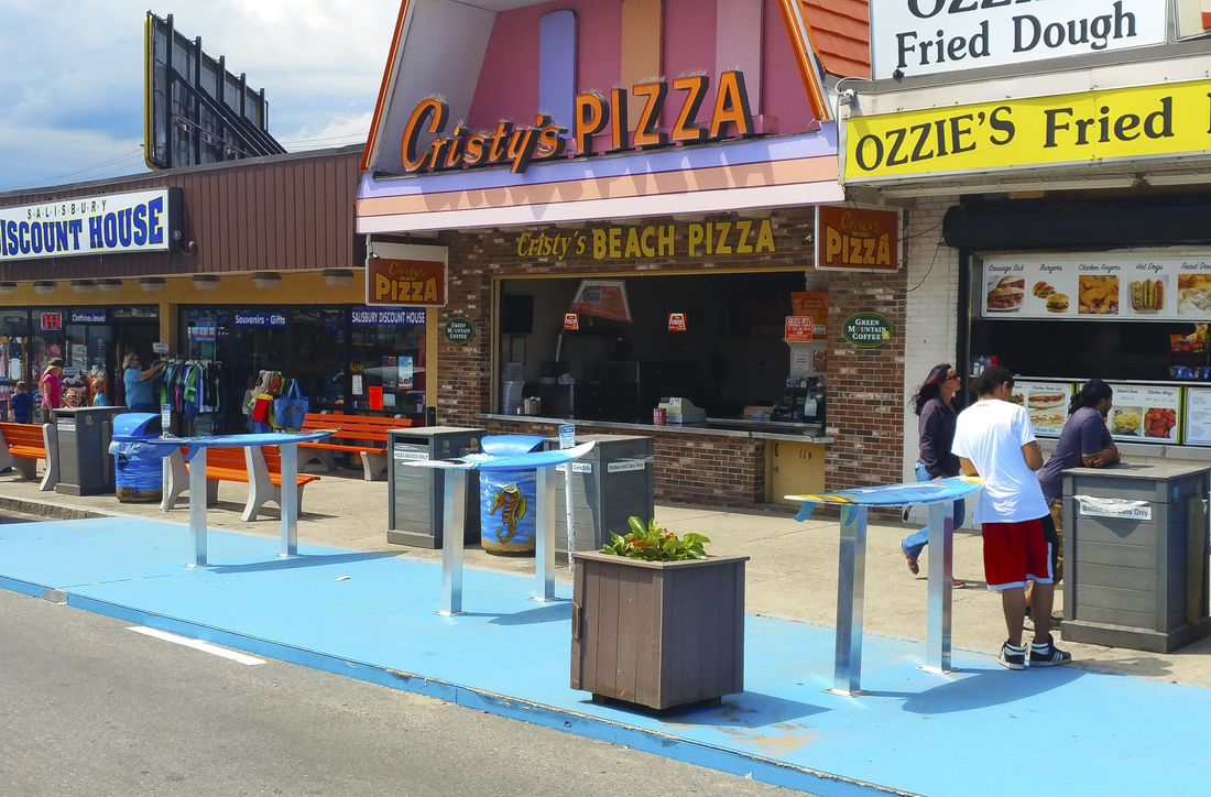 This photo shows Salisbury Beach's boardwalk, a fun spot for families.