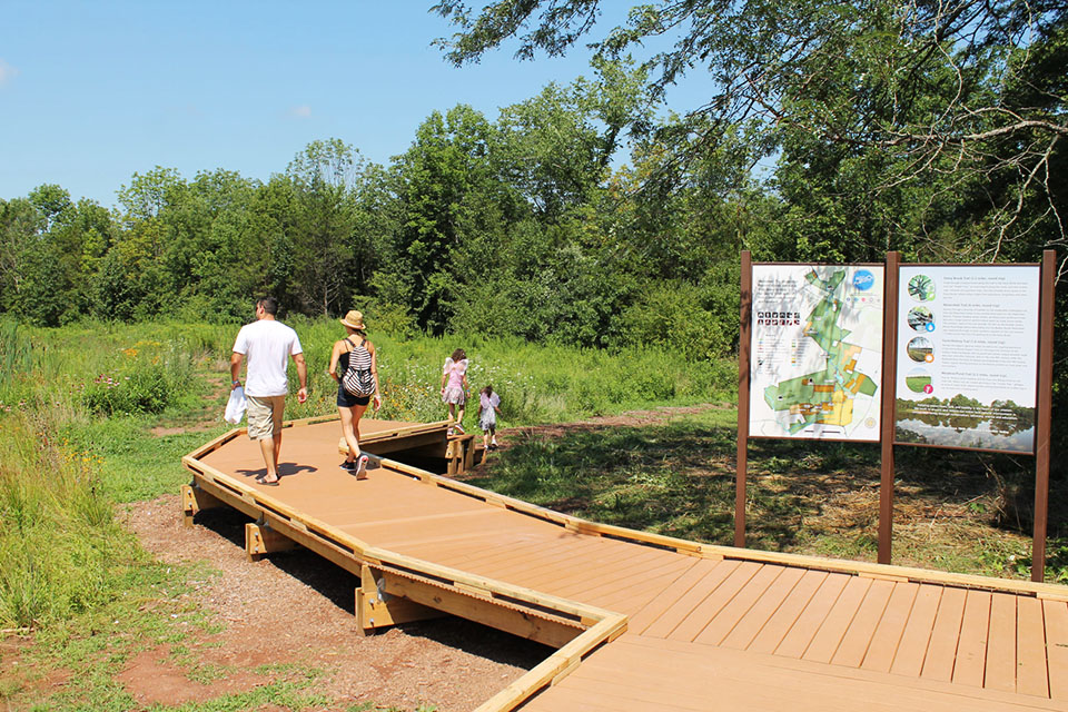 The Watershed Reserve in NJ offers more than 10 miles of hiking trails. Photo courtesy of Stony Brook Millstone Watershed 