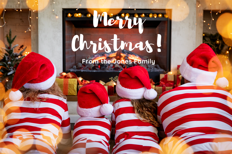 Best Family Christmas Card Photo Ideas: Get the family matching holiday PJs 