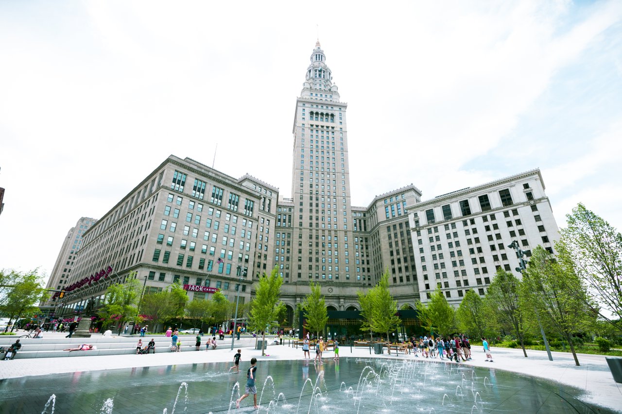 Cool down with a free outdoor splash pad in Cleveland. Cody York for ThisIsCleveland.com