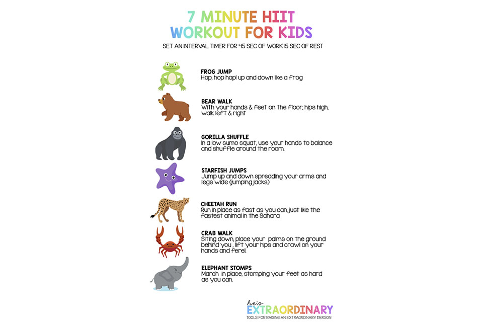 list of exercises