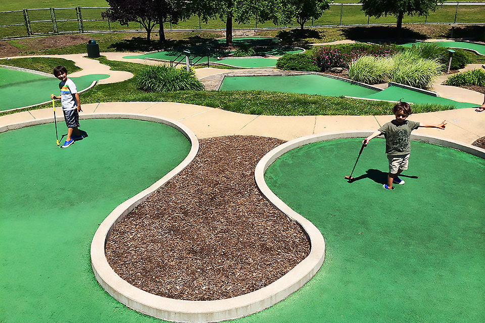 Enjoy a pair of  mini-golf courses at Eisenhower Park in Nassau County. Photo by the author