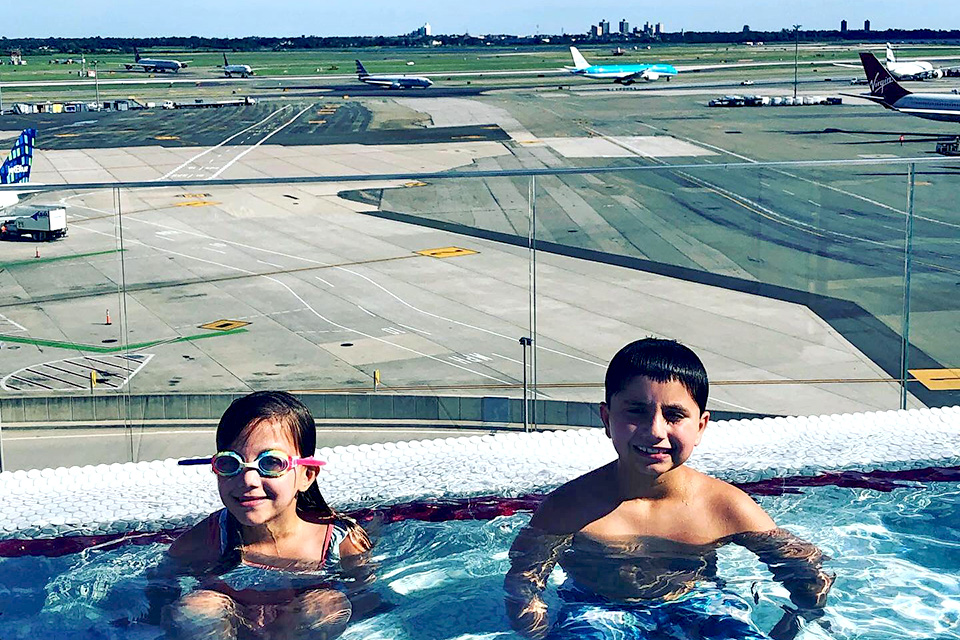 Rooftop Pool in NYC TWA Hotel