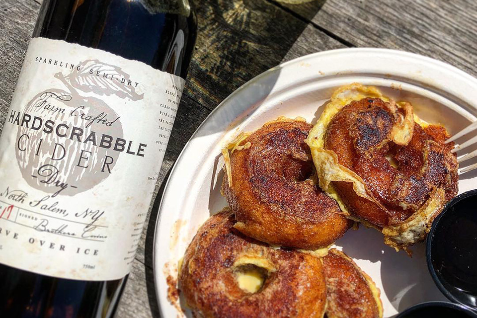 10 Family-Friendly Vineyards and Hard Cider Houses in Westchester and the Hudson Valley Adults can enjoy a drink from Hardscrabble Cidery at Harvest Moon Farm & Orchard while kids devour the donut pancakes.