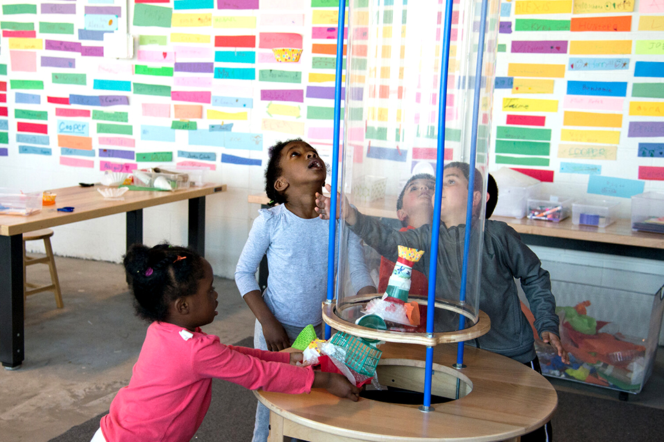 Visiting the Westchester Children's Museum in Rye: New and Ongoing Exhibits Explore what makes things fly with the Westchester Children's Museum's Wind Tunnel Design Challenge. Photo courtesy of the museum